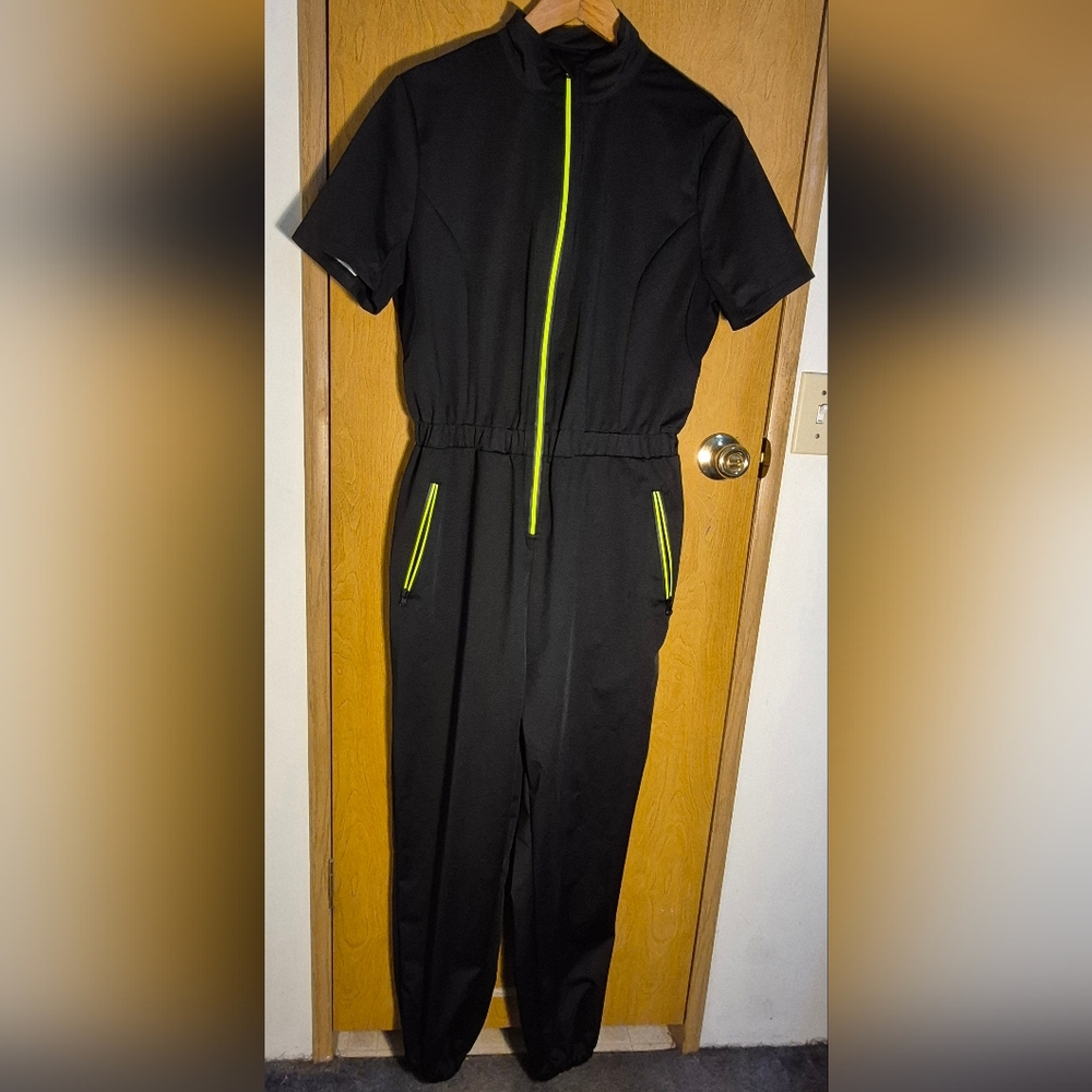 Black Sauna Suit with Neon Accents